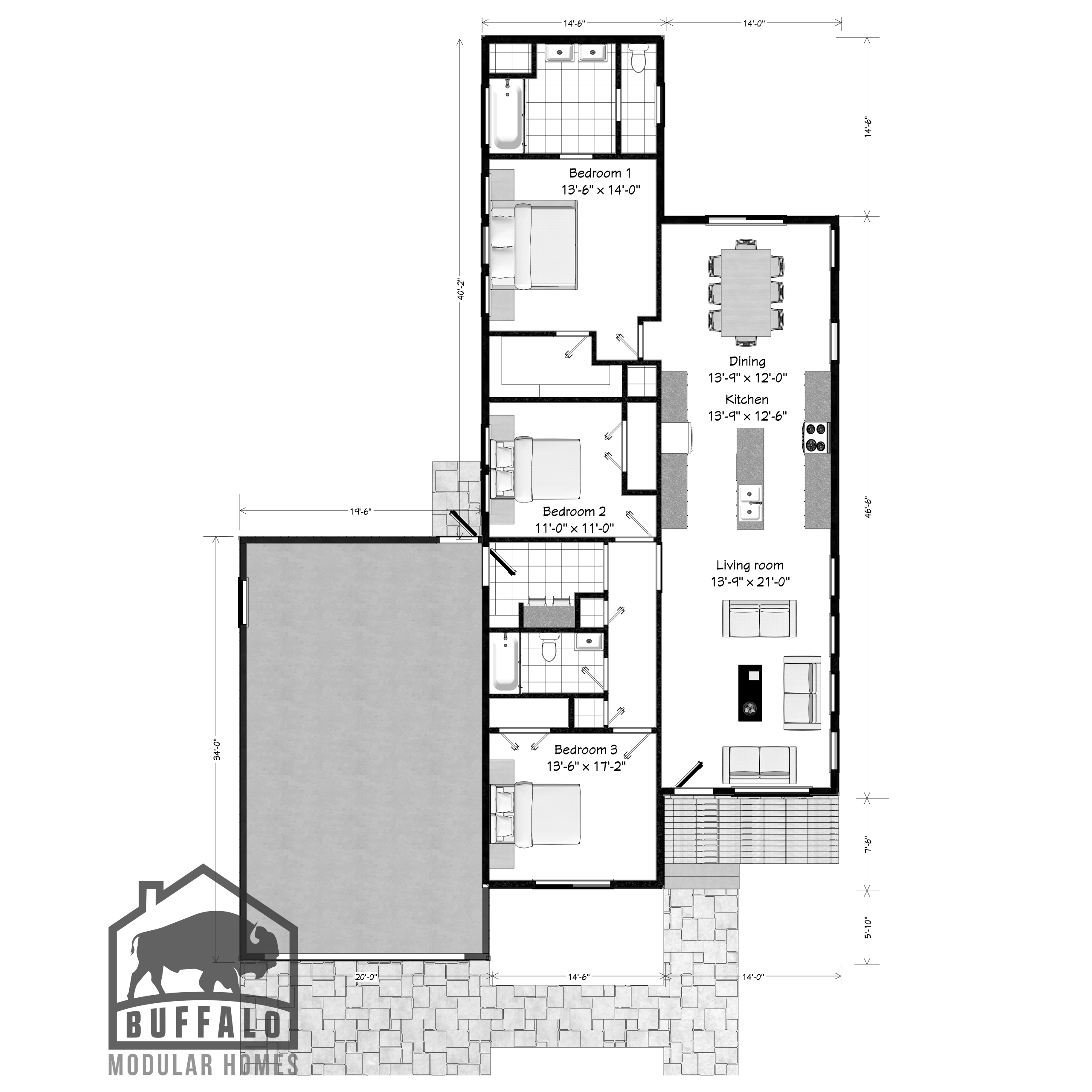 modern modular city series home design